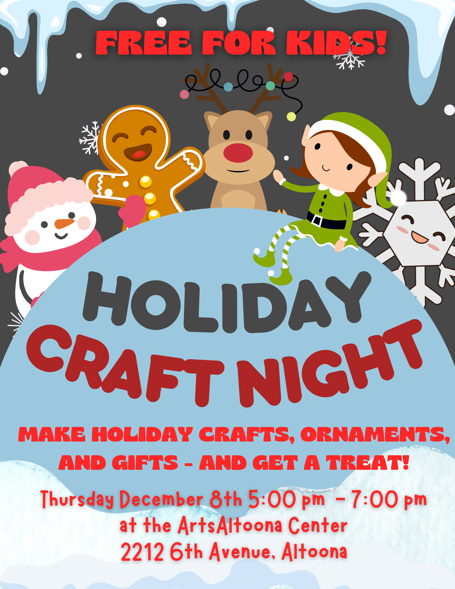 craft night flyer